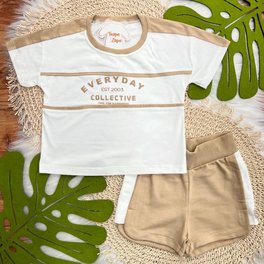 Conj Everyday Collective Branco e Areia 